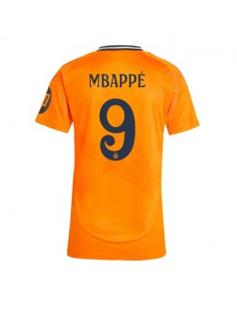 Real Madrid Kylian Mbappe #9 Replika Borta Kläder Dam 2024-25 Kortärmad